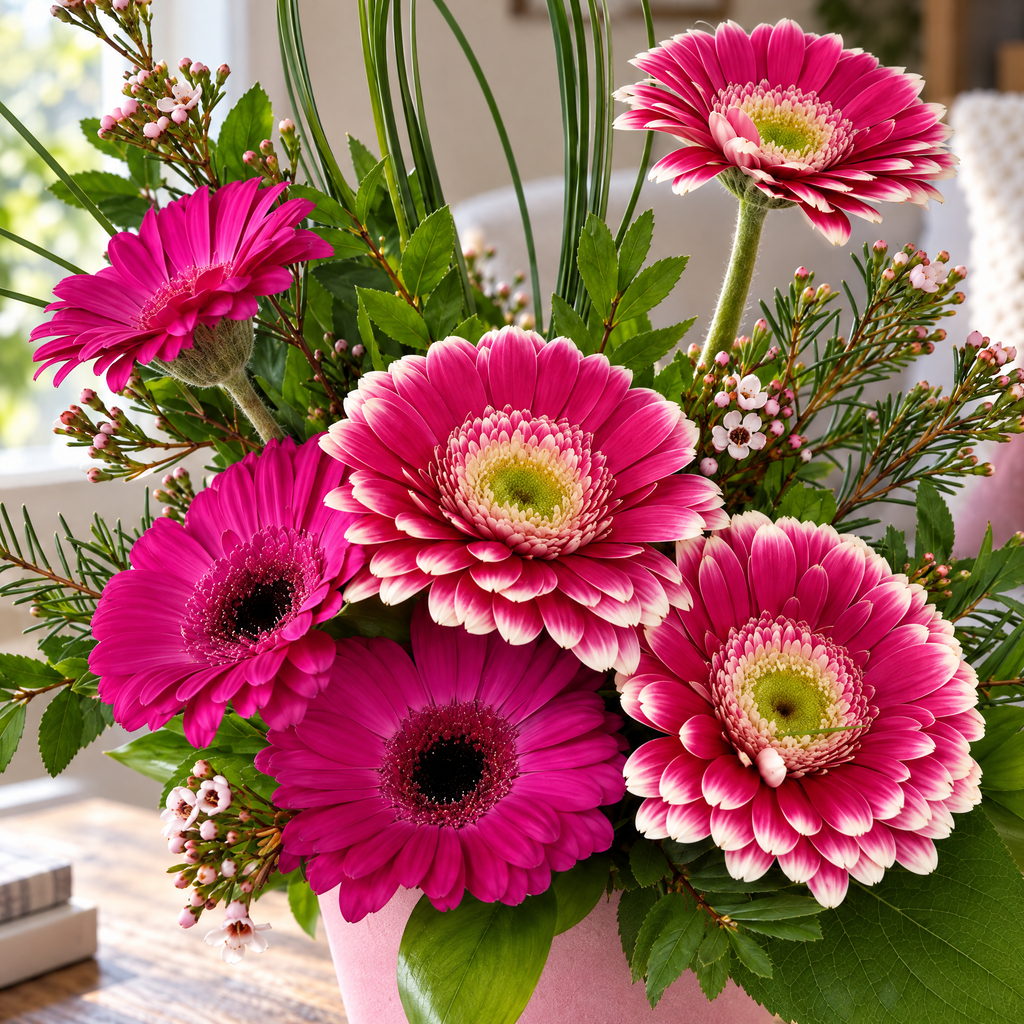 Jazzy Gerbera Pot
