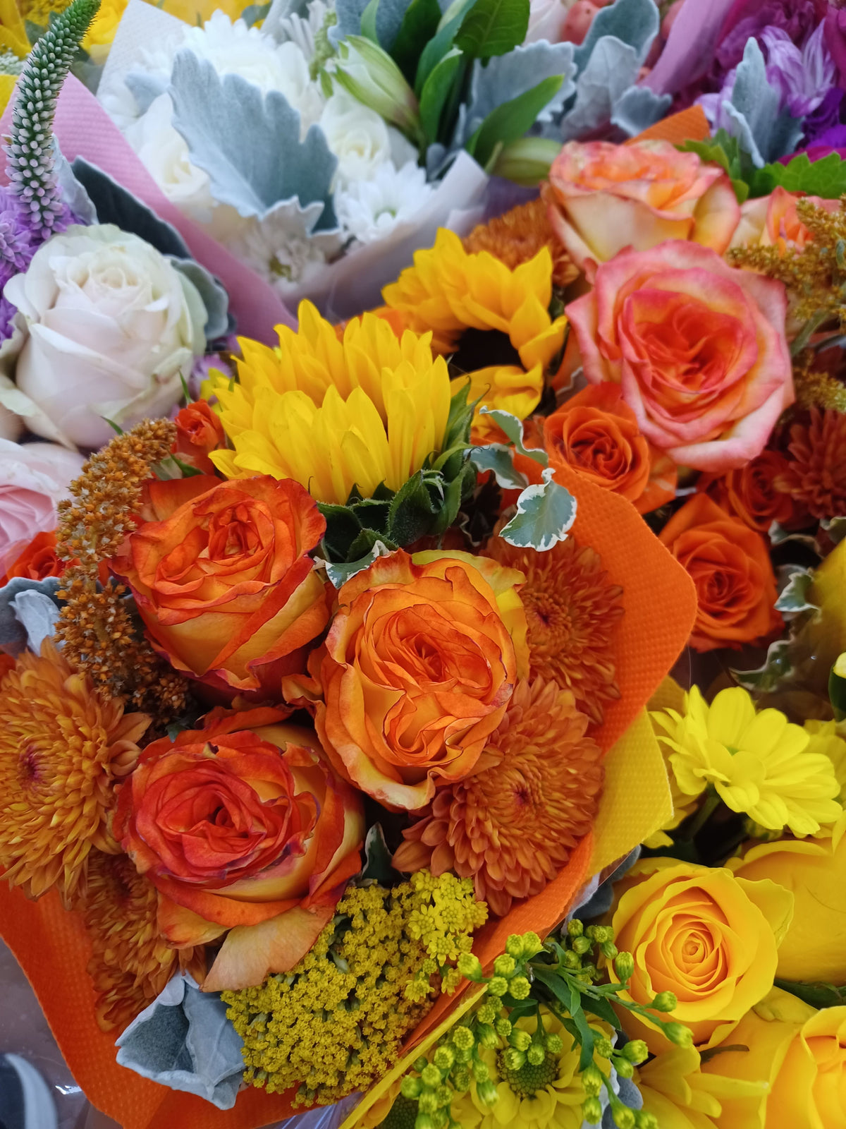 Colour Splash Handtied Bouquet - Vase NOT Included
